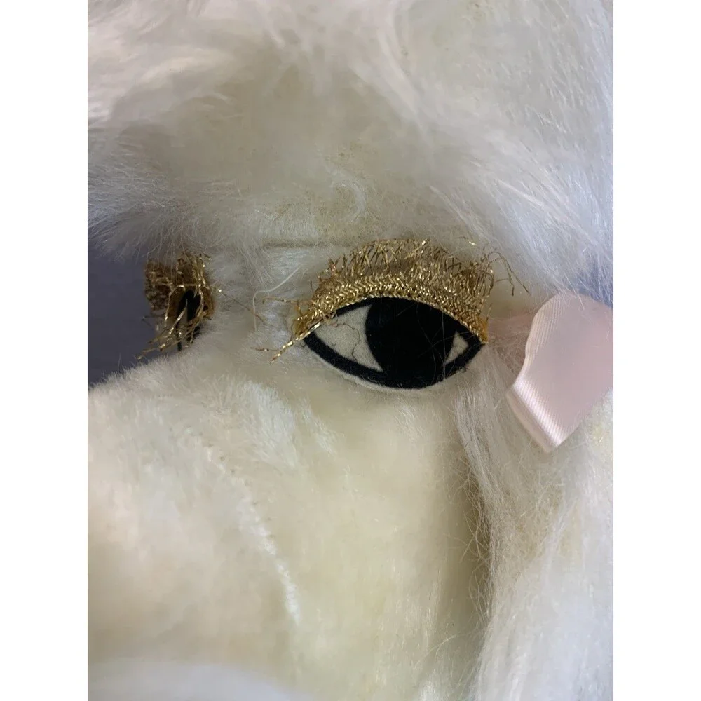 1960’s Columbia Toy Products Provocative Eyes Poodle Plush Dog Large Vintage